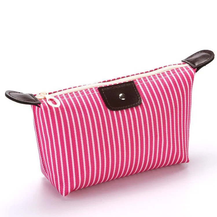Style Striped Dumplings Dumpling Making Folding Makeup Cosmetic Bags