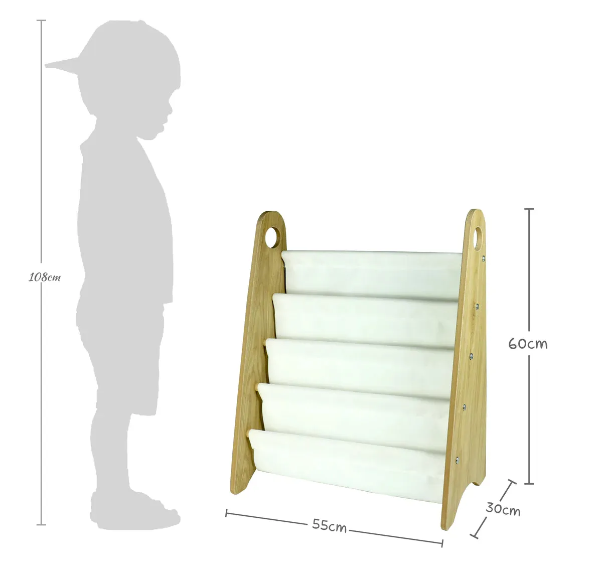 Super Cool Kids Mega Book Rack - Bookcase & Organizer For Kids - Play Sets