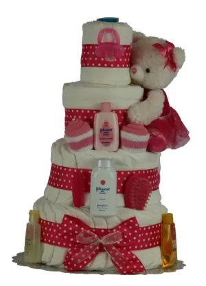 Sweet Ballerine 4 Tiers Diaper Cake
