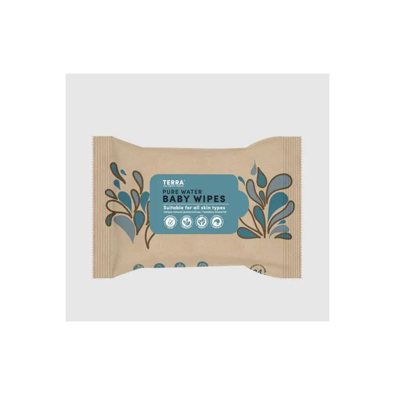 Terra Baby Wipes NZ Water - 10 Pack