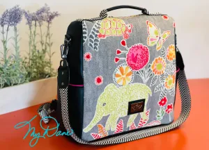 The Guardian Anti-Theft Backpack in Elephant Print
