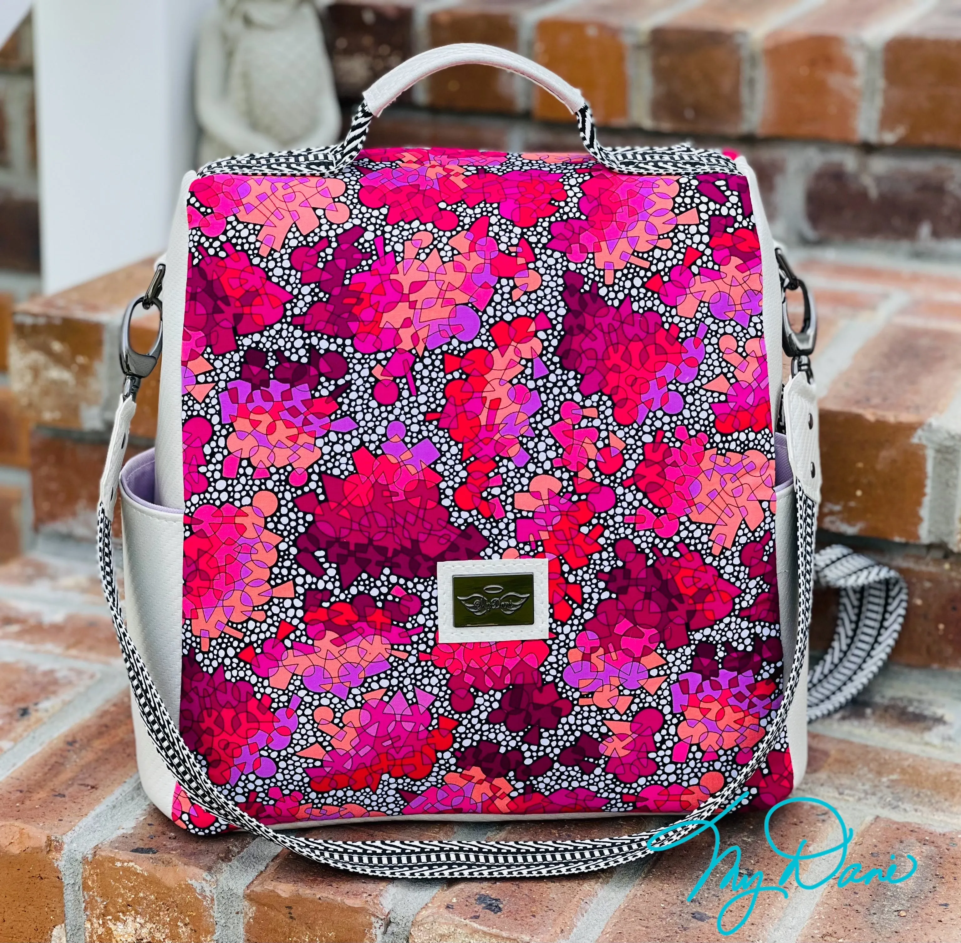 The Guardian Anti-Theft Backpack In Geo Hot pink