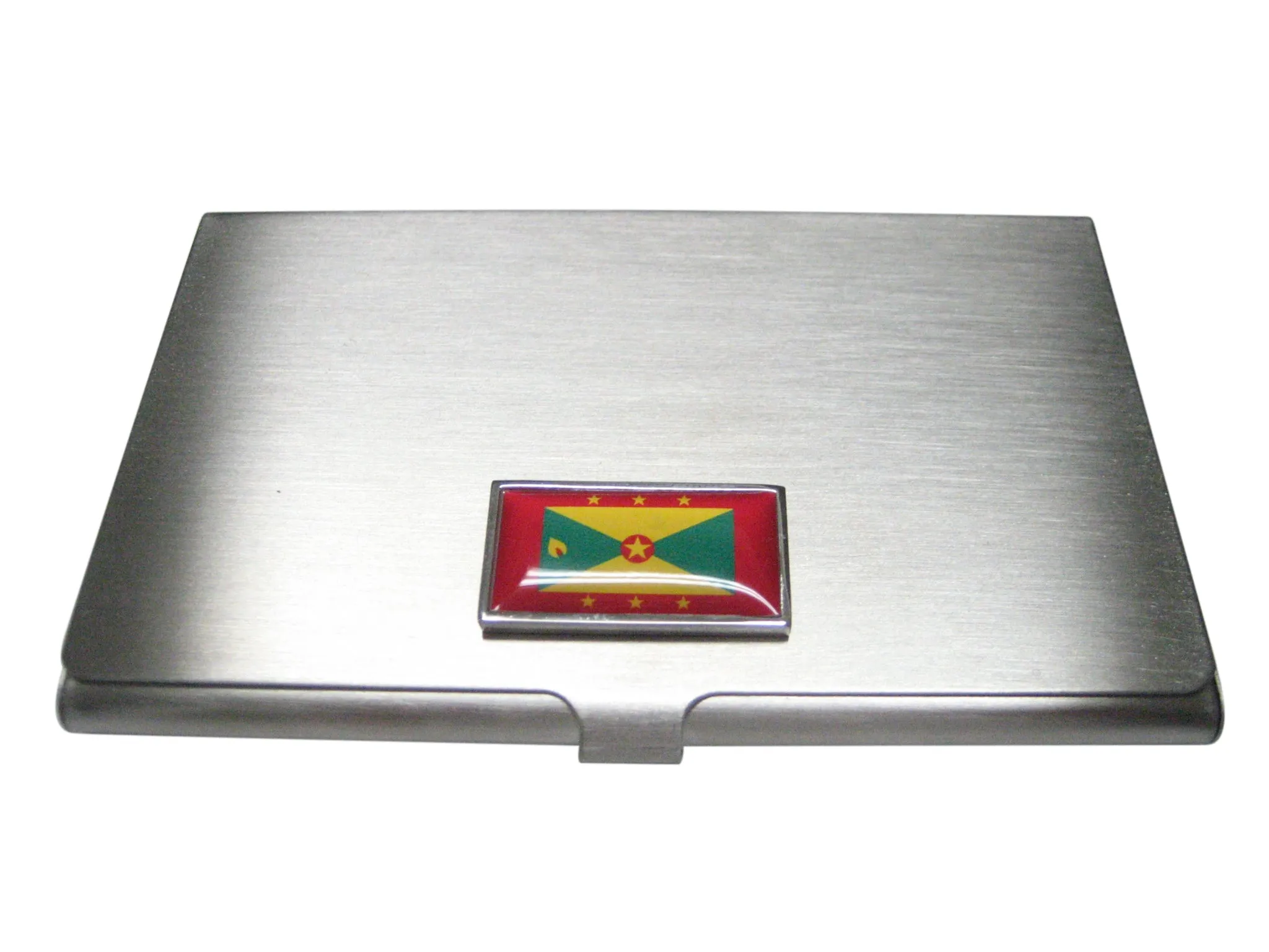 Thin Bordered Grenada Flag Business Card Holder