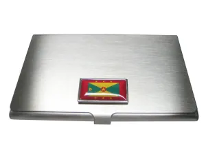 Thin Bordered Grenada Flag Business Card Holder