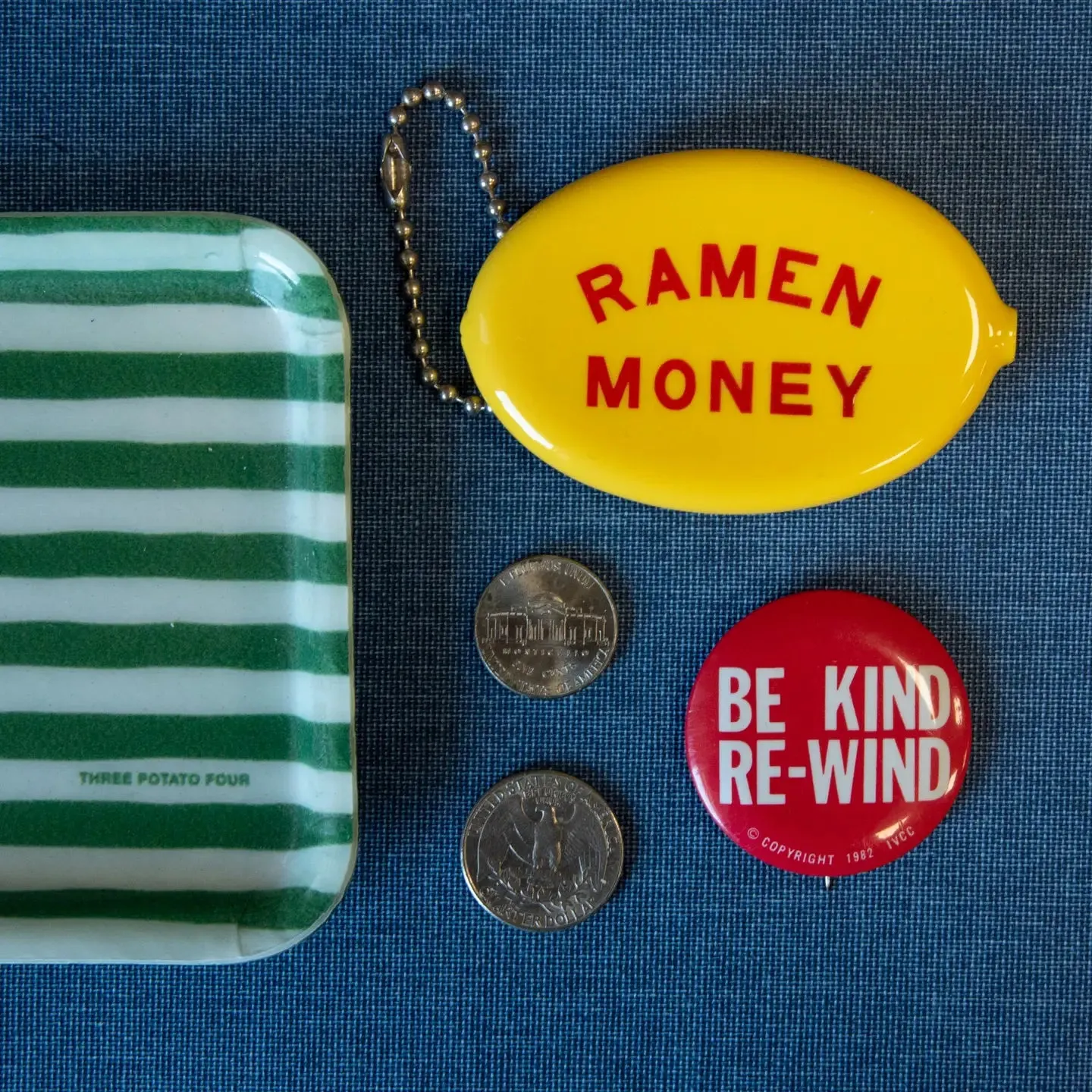 THREE POTATO FOUR Coin Pouch Ramen Money