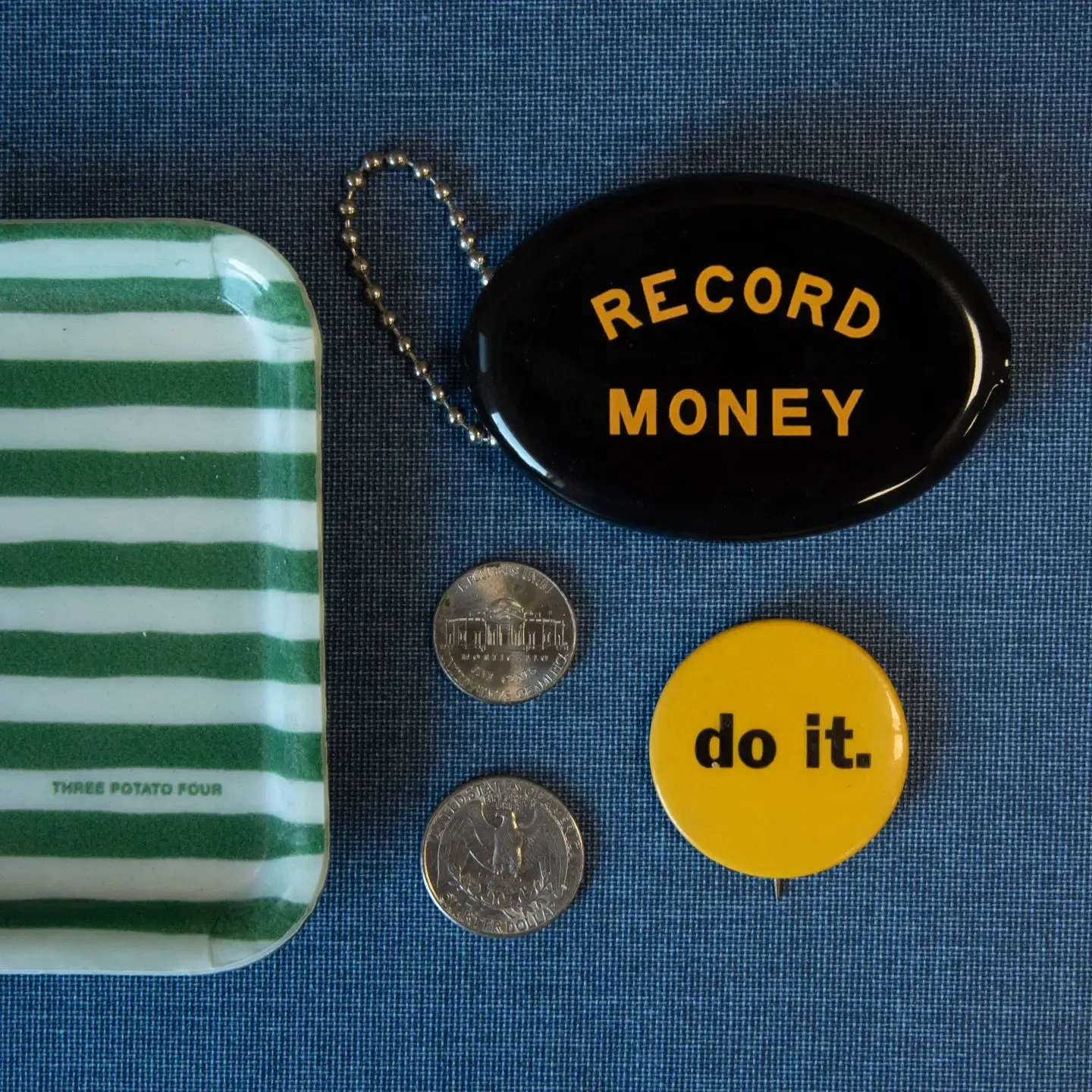 THREE POTATO FOUR Coin Pouch Record Money