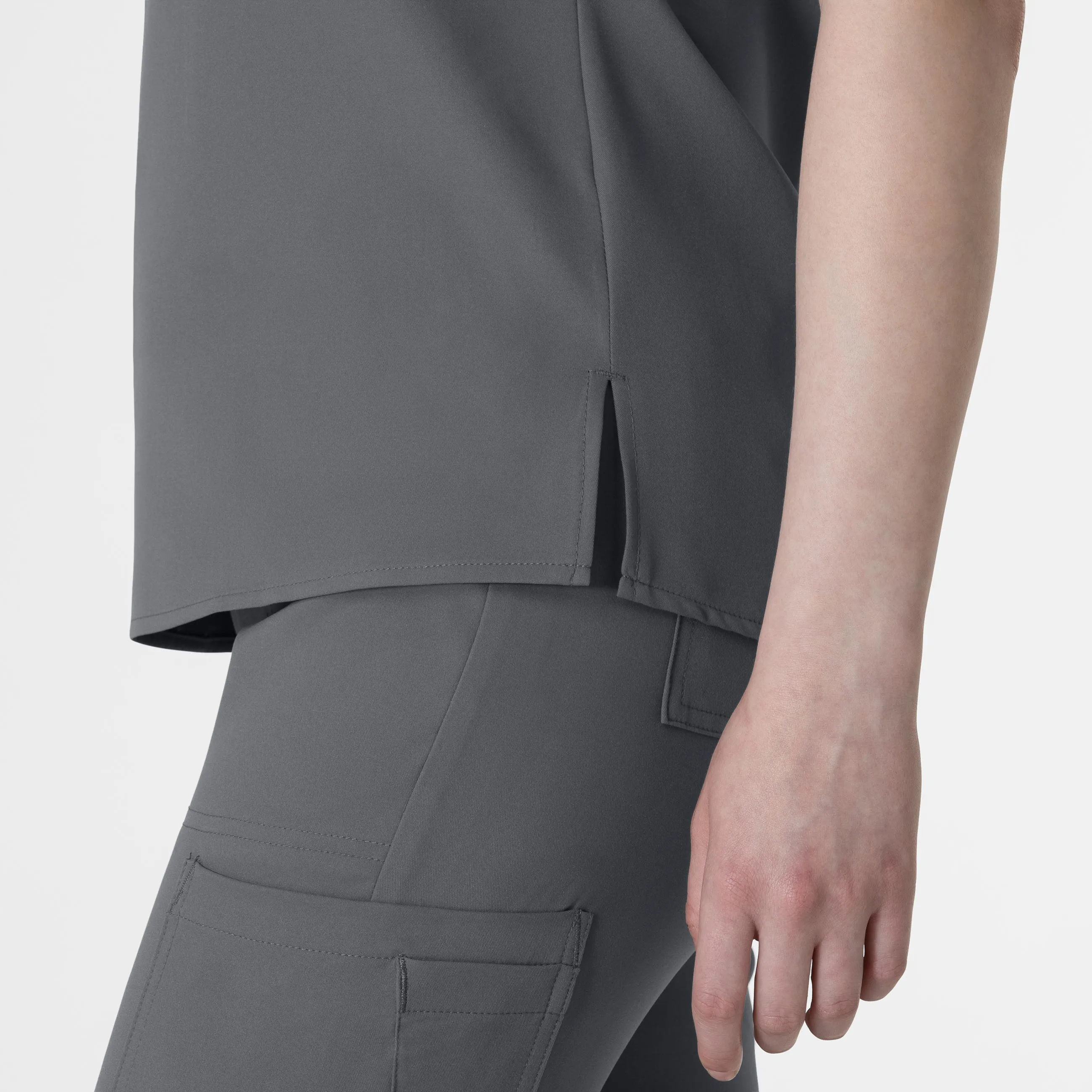 Thrive 6222 V-Neck Tuck-In Scrub Top Pewter