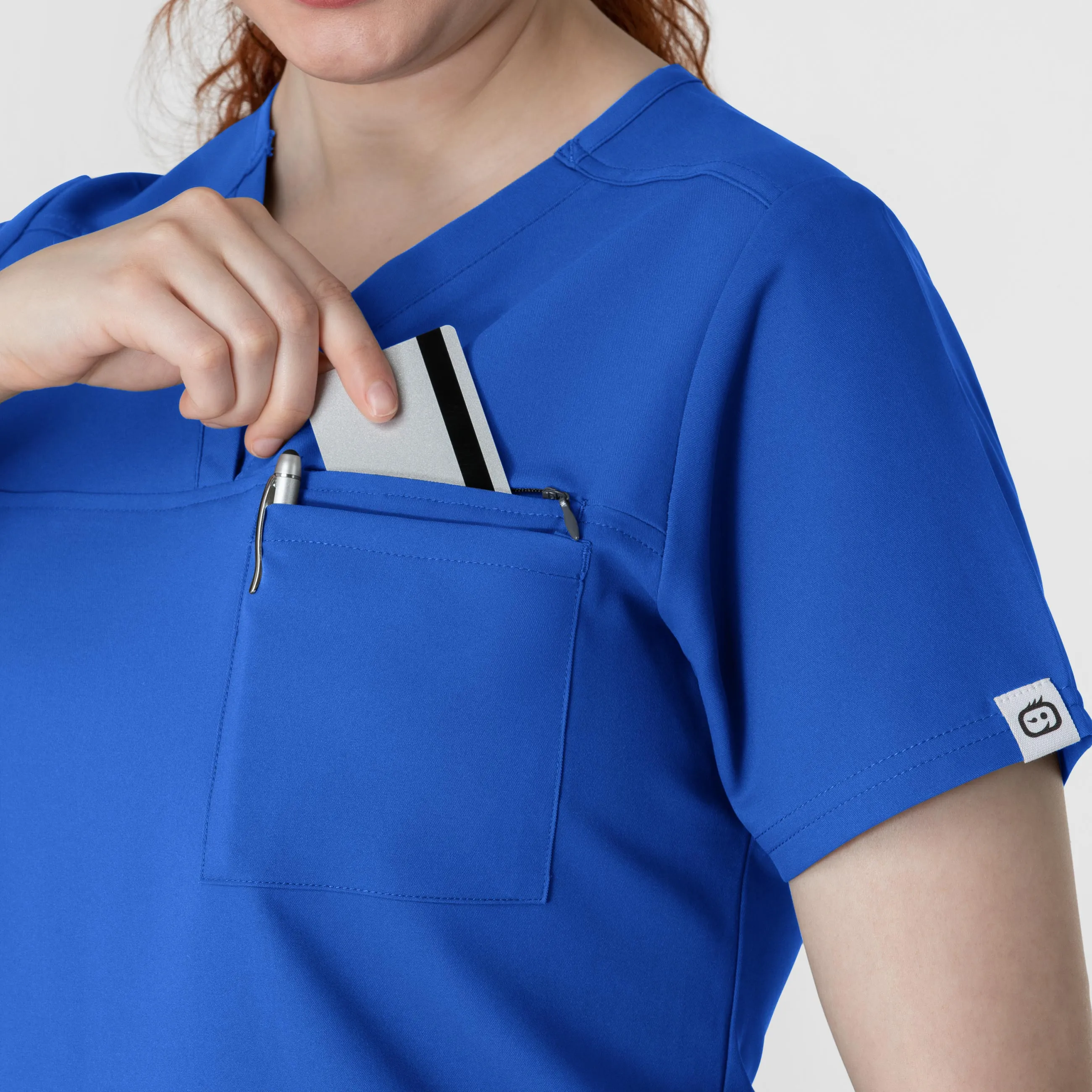 Thrive 6222 V-Neck Tuck-In Scrub Top Royal