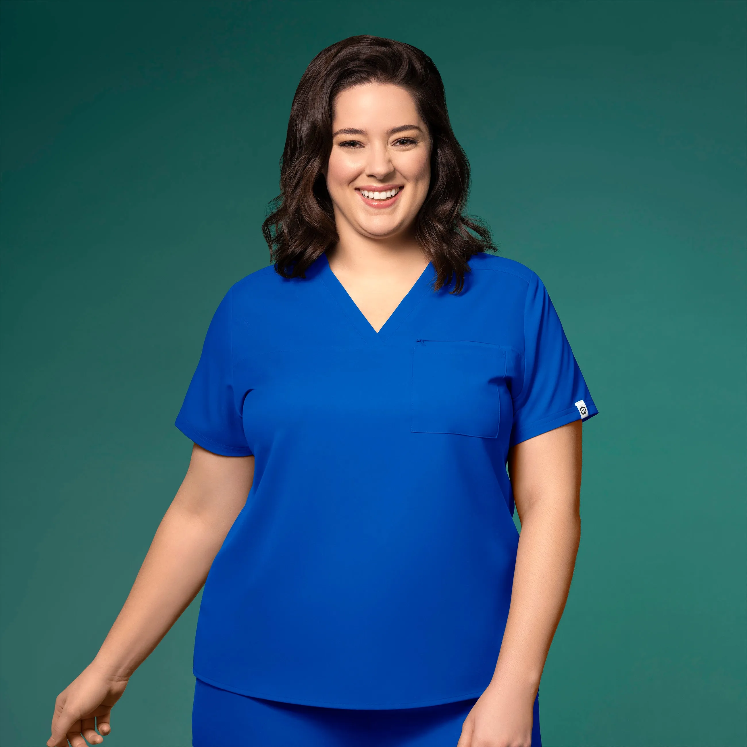 Thrive 6222 V-Neck Tuck-In Scrub Top Royal