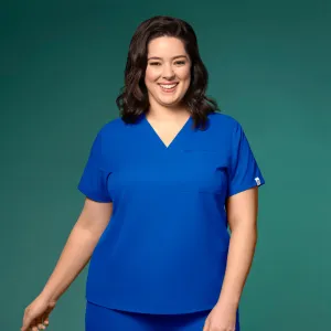 Thrive 6222 V-Neck Tuck-In Scrub Top Royal