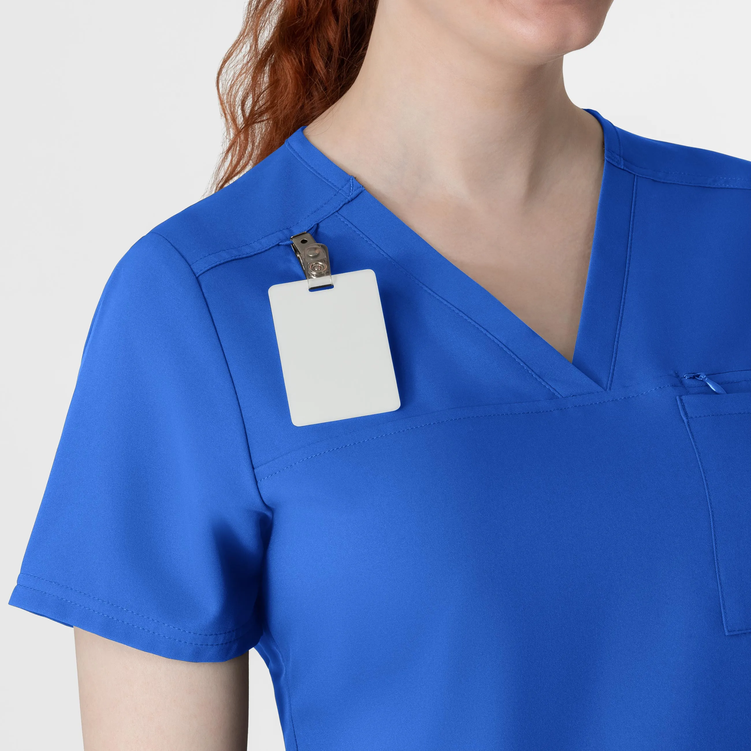 Thrive 6222 V-Neck Tuck-In Scrub Top Royal