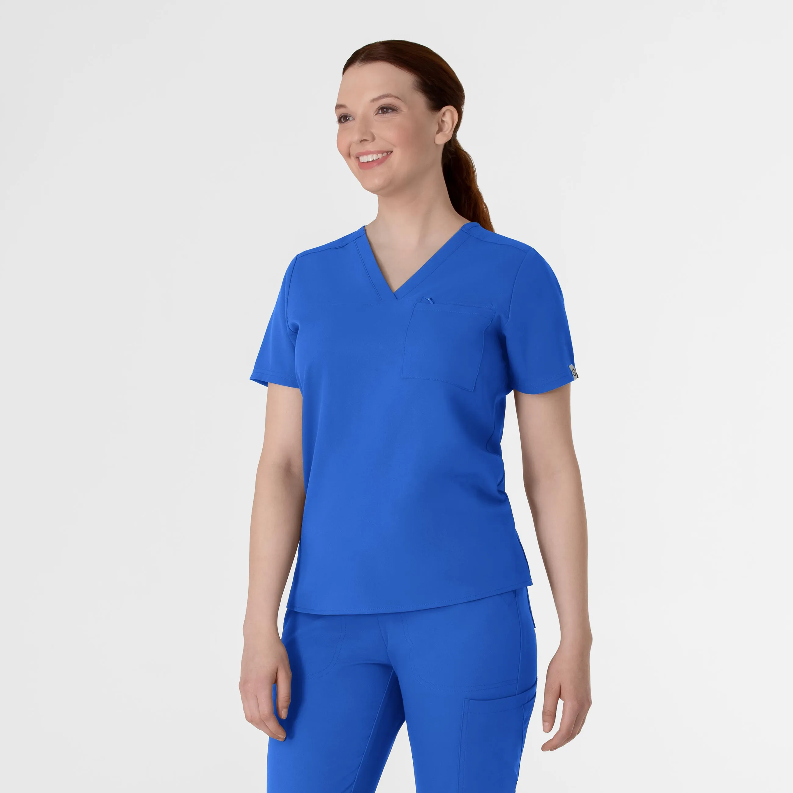 Thrive 6222 V-Neck Tuck-In Scrub Top Royal