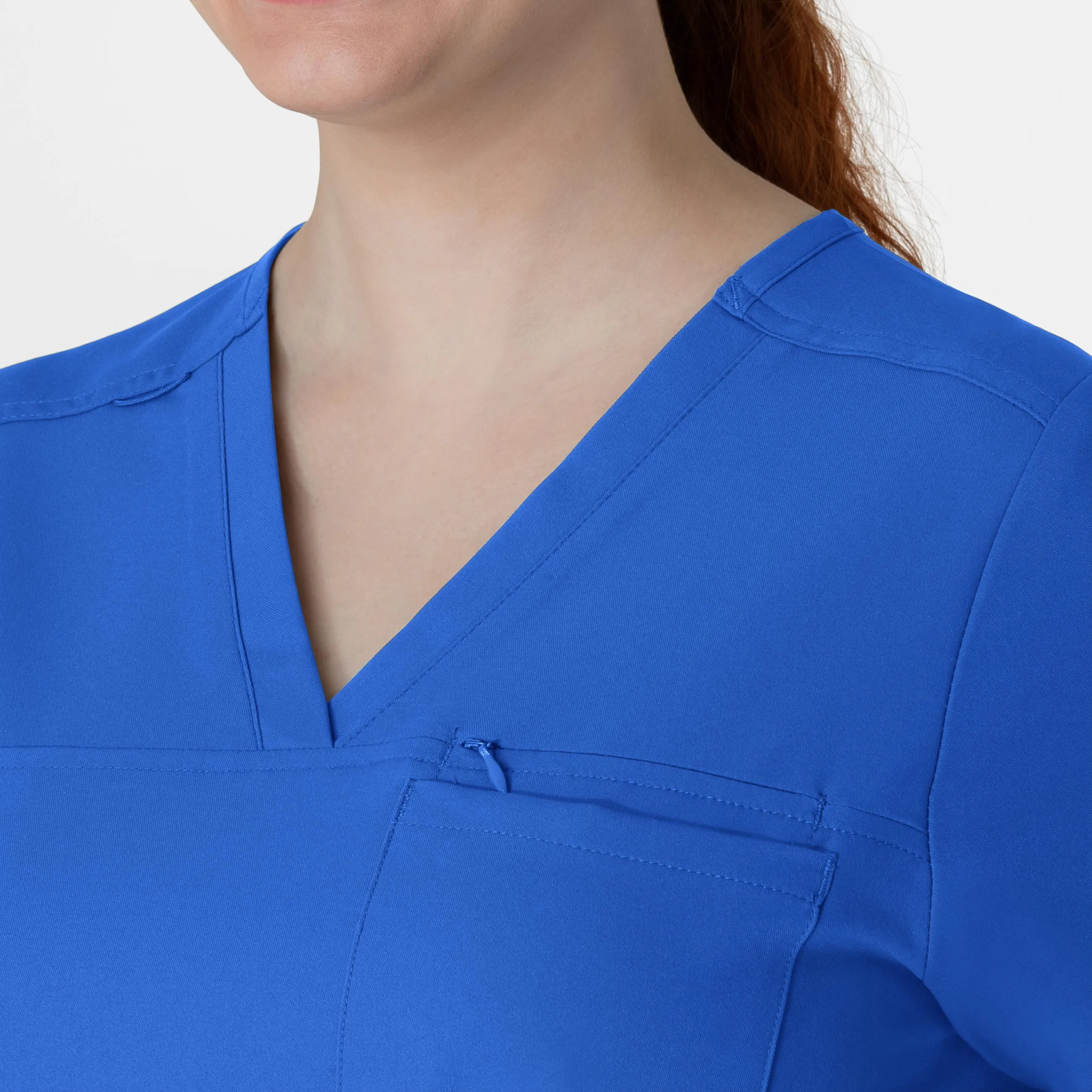 Thrive 6222 V-Neck Tuck-In Scrub Top Royal