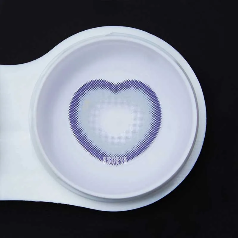 Tiktok Sweet Heart Blue Colored Contact Lenses Yearly