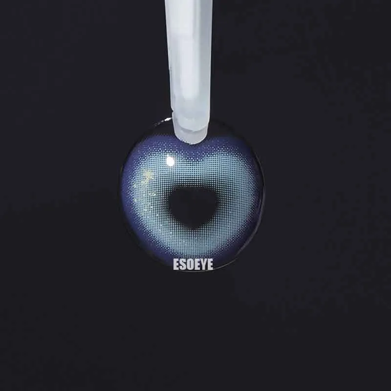Tiktok Sweet Heart Blue Colored Contact Lenses Yearly