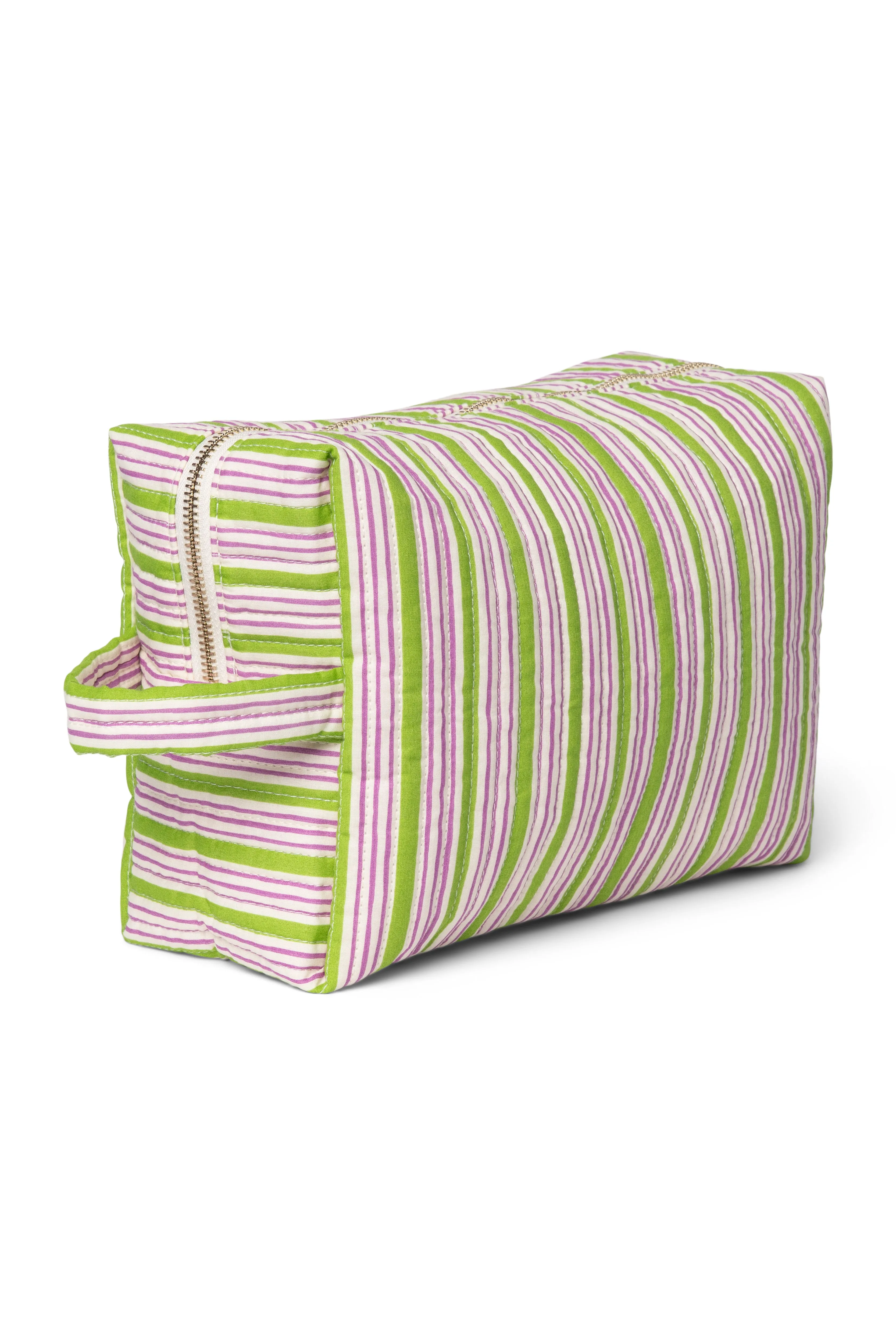 Titane Cotton Striped Toiletry Bag