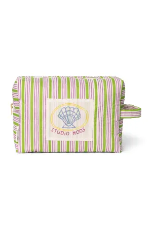 Titane Cotton Striped Toiletry Bag