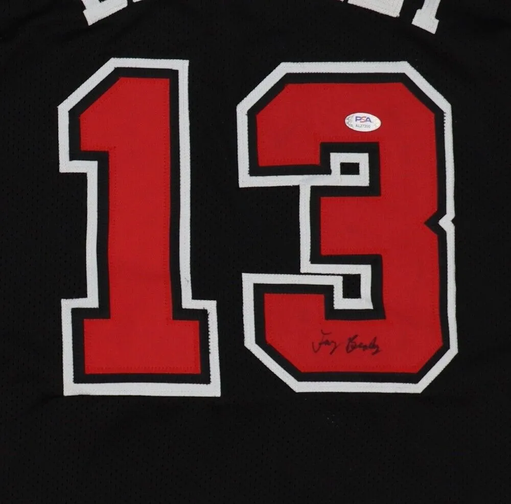 Tony Bradley Signed Chicago Bulls Black Jersey (PSA) Ex-North Carolina Tar Heel