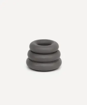 Triple O Candleholder | Charcoal