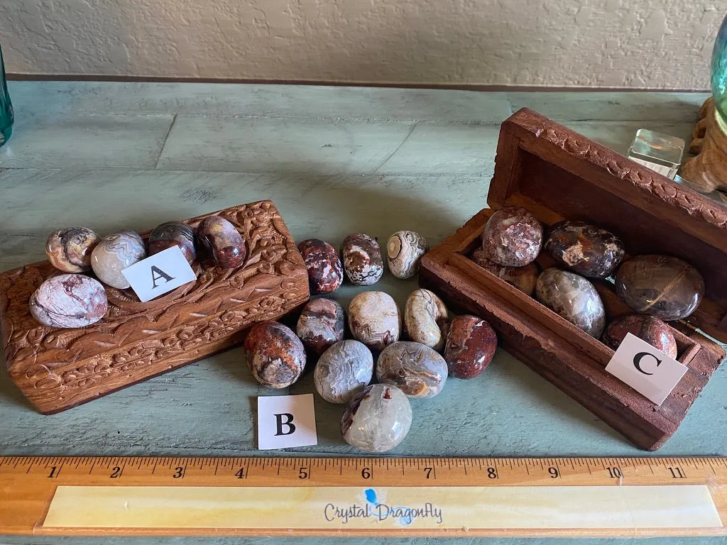 Tumbled Mexico Agate, Larger sizes