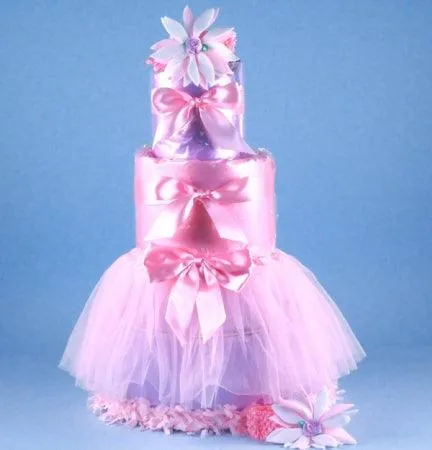 Tutu Tasty" Newborn Diaper Cake Baby Girl Gift