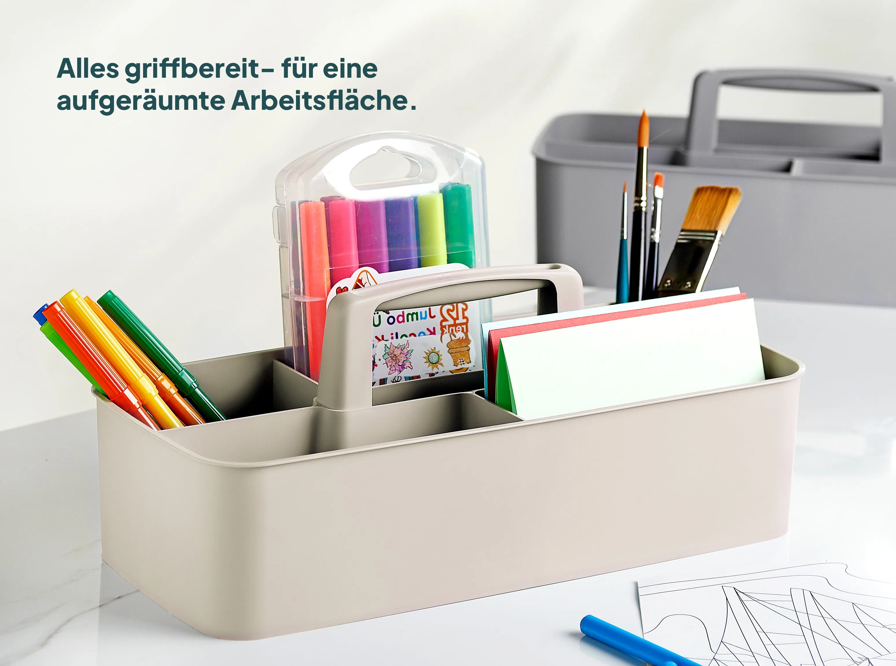 uandu Mehrzweck Korb Organizer - Beige