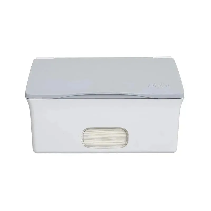 Ubbi - Dispensador de lenços umedecidos laváveis, branco/cinza