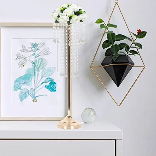 UJEAVETTE® Metal Flower Vase Centerpieces Holder Stand Floral Display Rack 20X68Cm