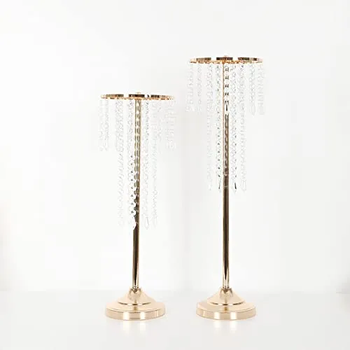 UJEAVETTE® Metal Flower Vase Centerpieces Holder Stand Floral Display Rack 20X68Cm
