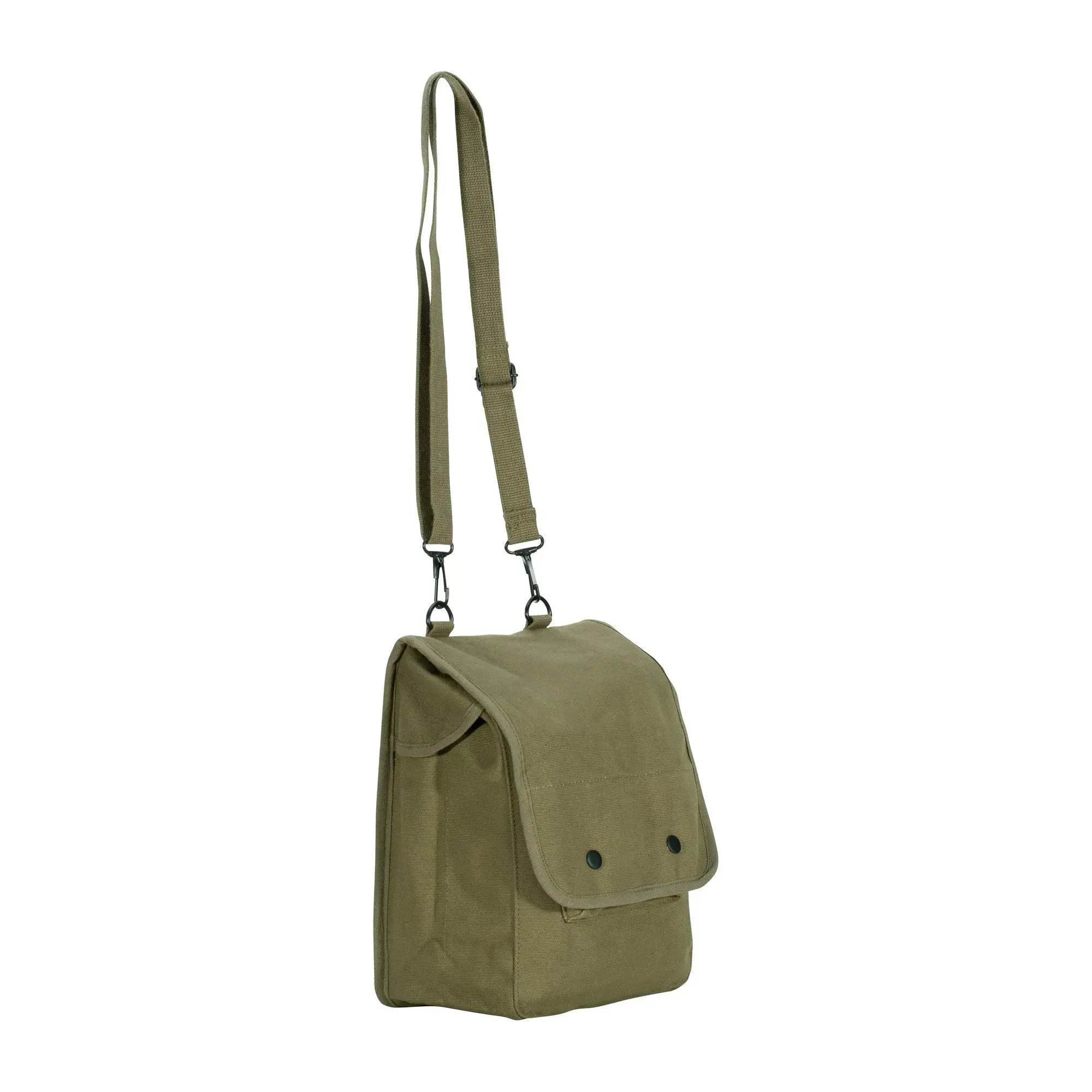 Umhängetasche Canvas Map Case oliv