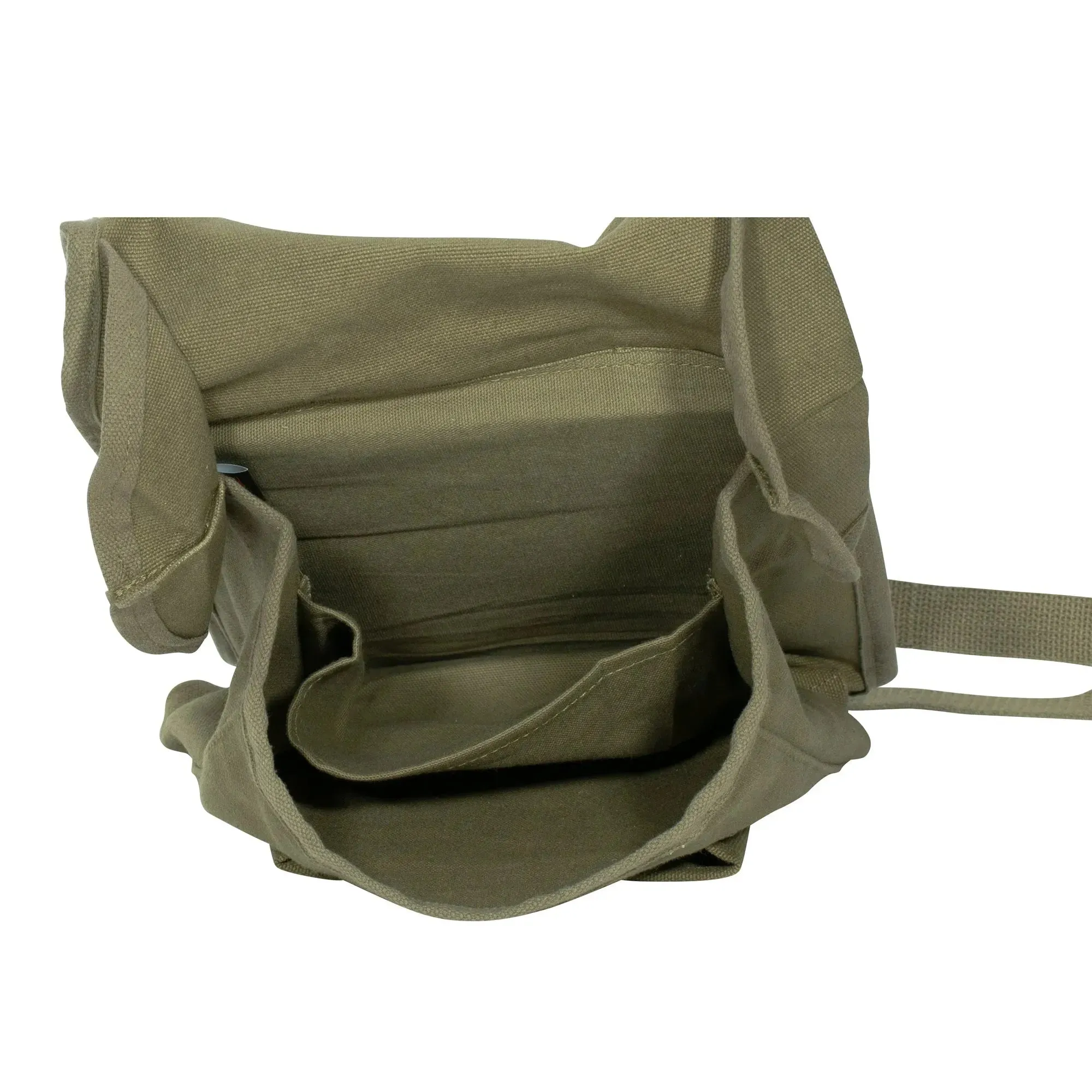 Umhängetasche Canvas Map Case oliv