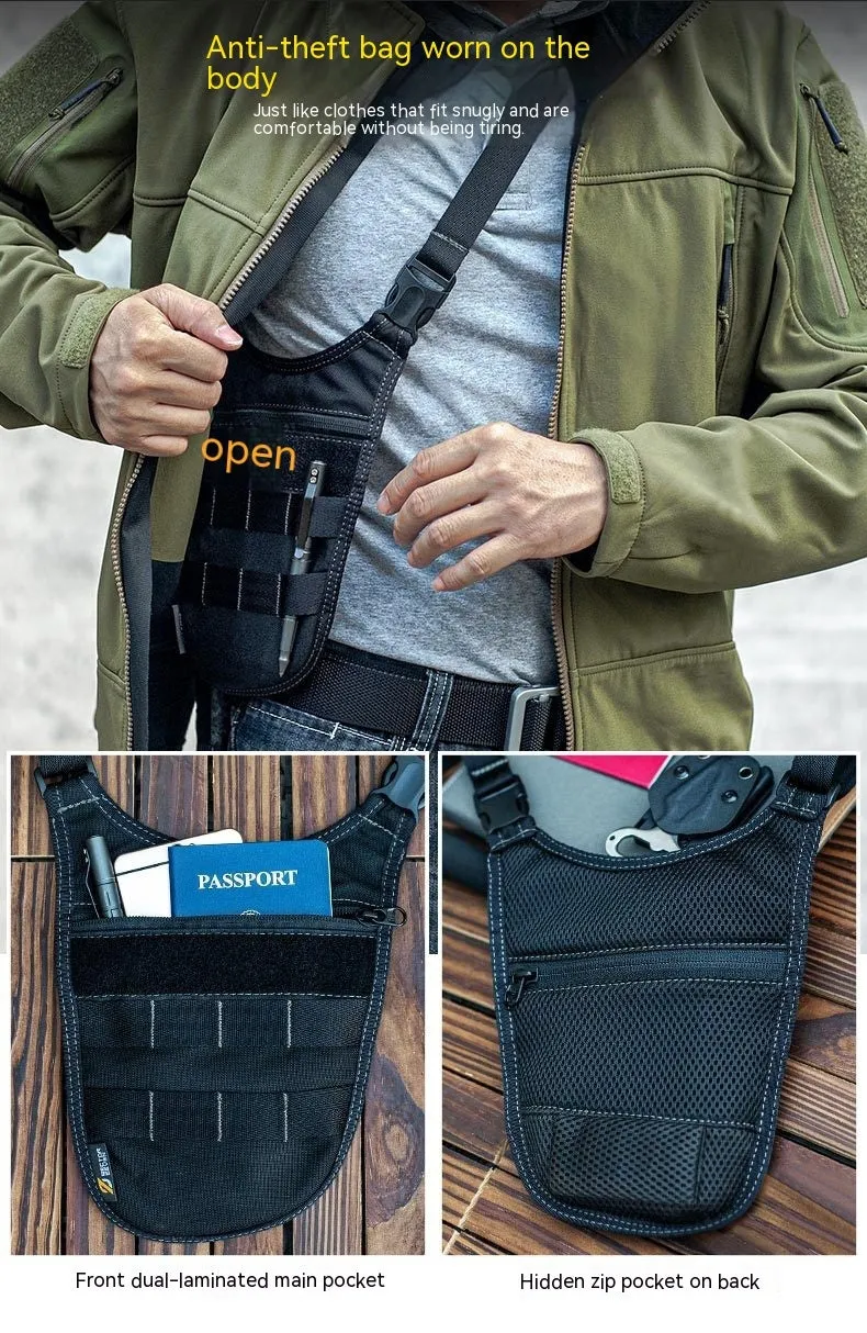 Underarm Invisible Shoulder Messenger Bag Personal Anti-theft