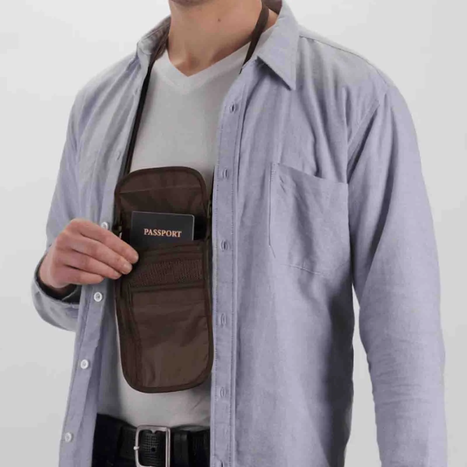 Undercover Neck Wallet DLX Khaki
