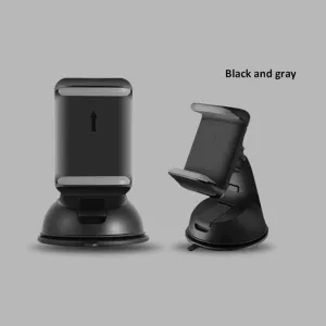 Universal Automobile Dashboard Windshield Navigation Support Car Suction Cup 360 degree Rotatable Detachable Vehicle Bracket Phone Holder for 3.5-6.0 inch Cellphone Black