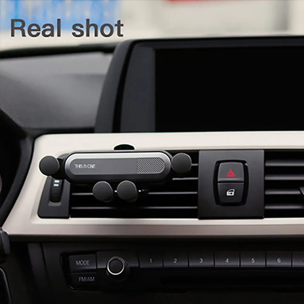 Universal Car Phone Holder For iPhone X XS Max Samsung Huawei Car Air Vent Mount Holder Gravity Mobile Phone Holder red