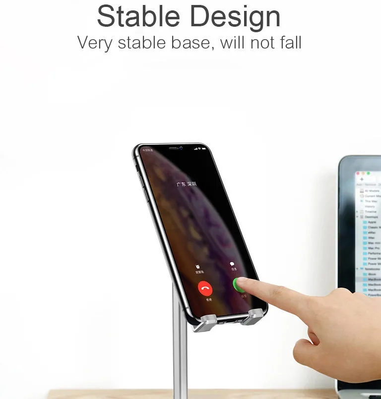 Universal Desk Telescopic Cell Phone Holder Stand For Mobile Phone/Tablet Desktop Cellphone Holder for iphone ipad xiaomi Stand Universal Bracket Telescopic black