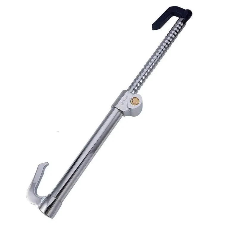 Universal Steering Wheel Lock Anti-Theft Retractable Double Hook Steering Lock Clutch Pedal