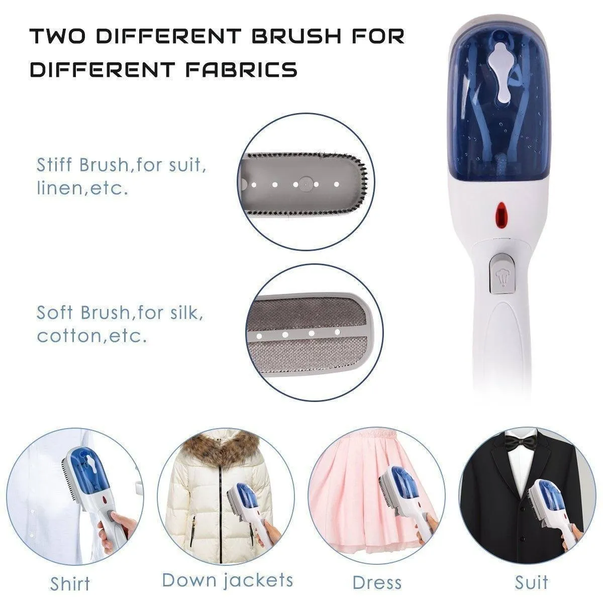 Upgrade Version: Portable Brush Steam Electric Iron
