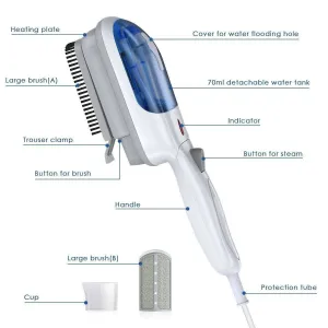 Upgrade Version: Portable Brush Steam Electric Iron
