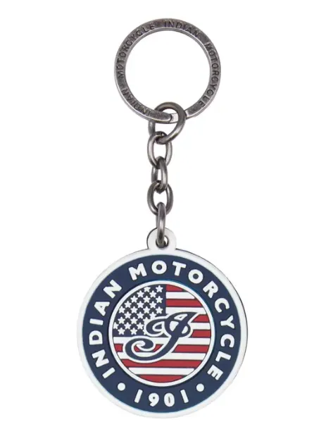US Flag Logo Rubber Keyring