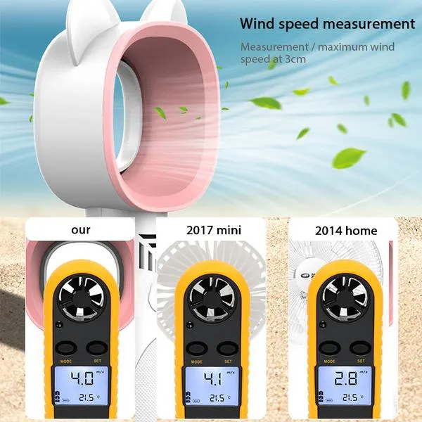 USB Rechargeable Fan Portable Bladeless Fan