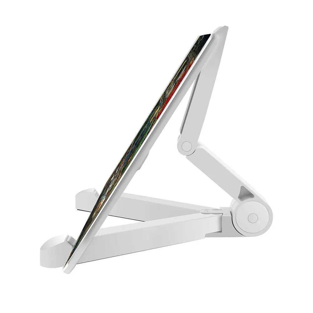 Vertical Adjustable Fold-up Stand Universal Adjustable Flexible 180 Degree Multi-angle Portable Bracket for Tablet Computers Phone black