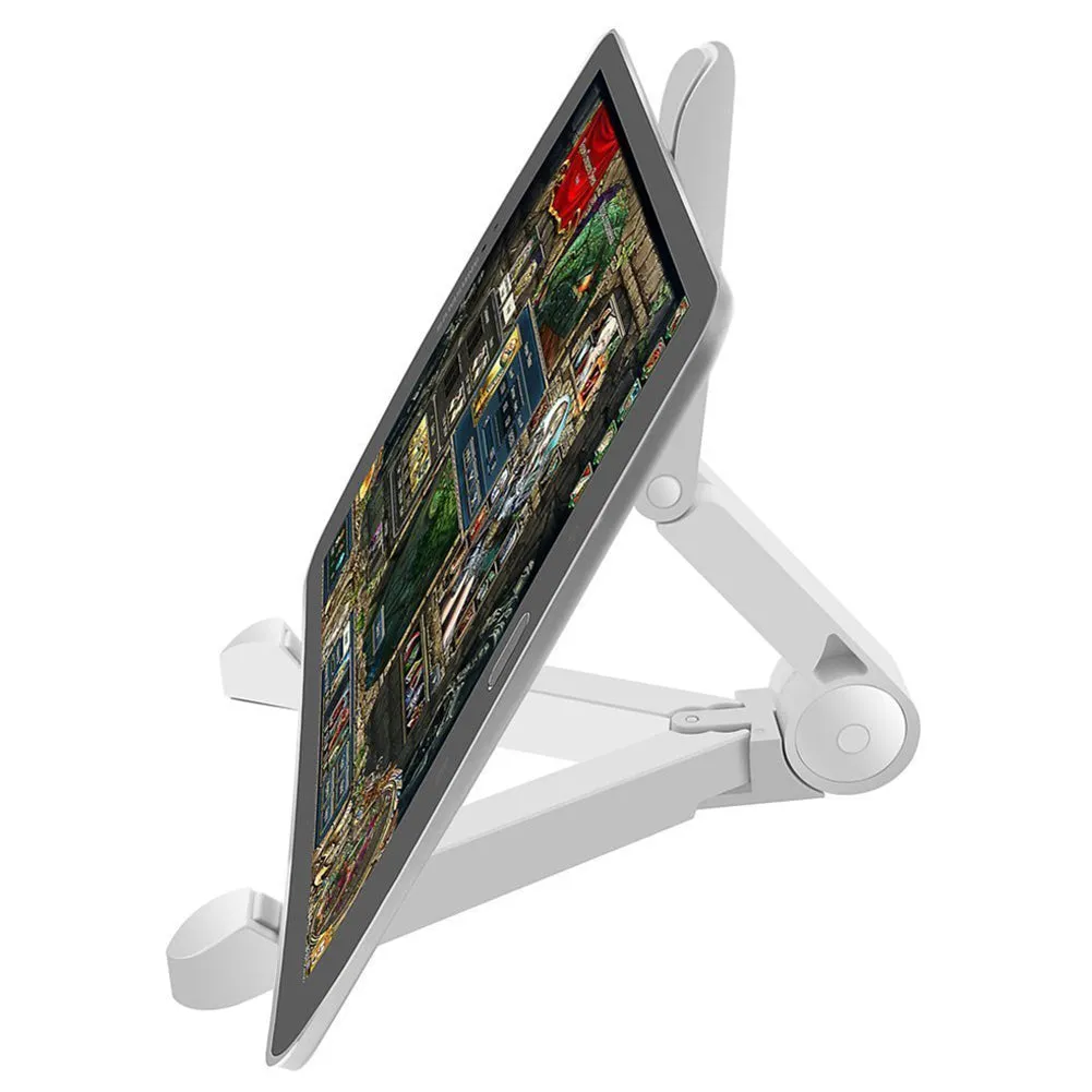 Vertical Adjustable Fold-up Stand Universal Adjustable Flexible 180 Degree Multi-angle Portable Bracket for Tablet Computers Phone black