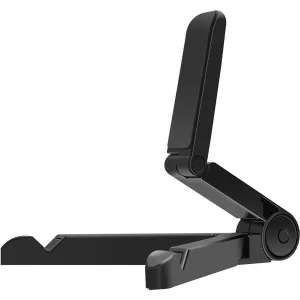 Vertical Adjustable Fold-up Stand Universal Adjustable Flexible 180 Degree Multi-angle Portable Bracket for Tablet Computers Phone black