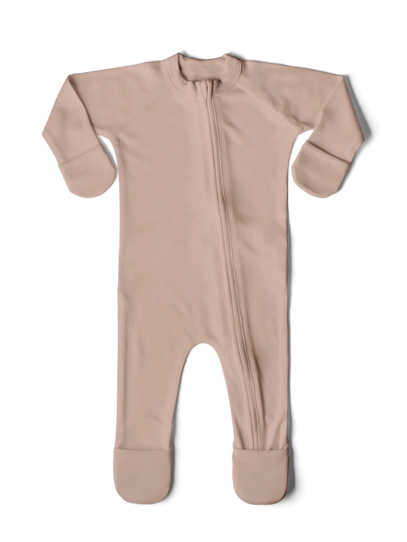 Viscose Bamboo   Organic Cotton Footie | Rose