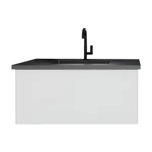 Vitri 36" Cloud White Bathroom Vanity with VIVA Stone Solid Surface Countertop