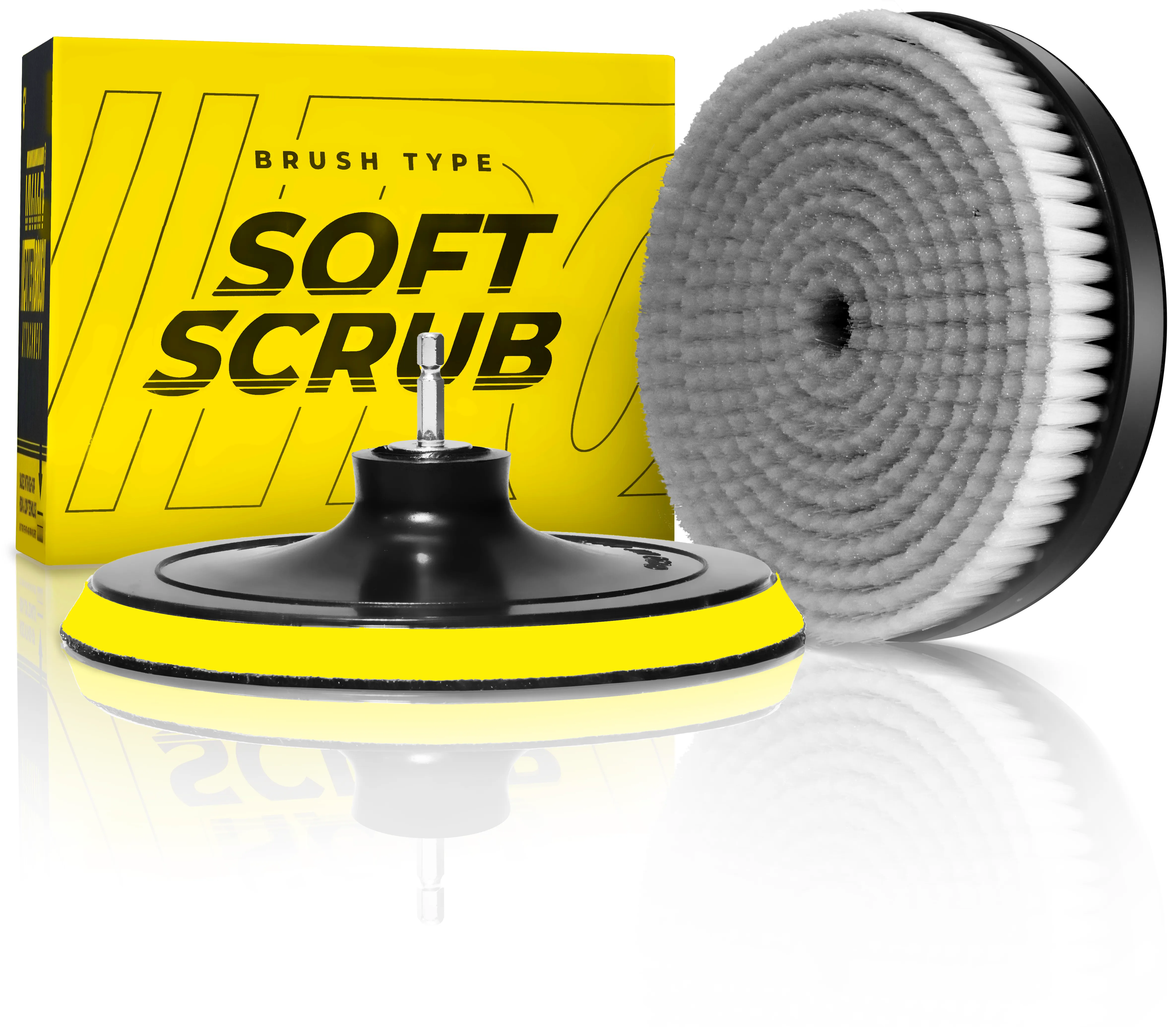 VViViD Drill Back Plate   Power Brush Attachment 6" (MCF)