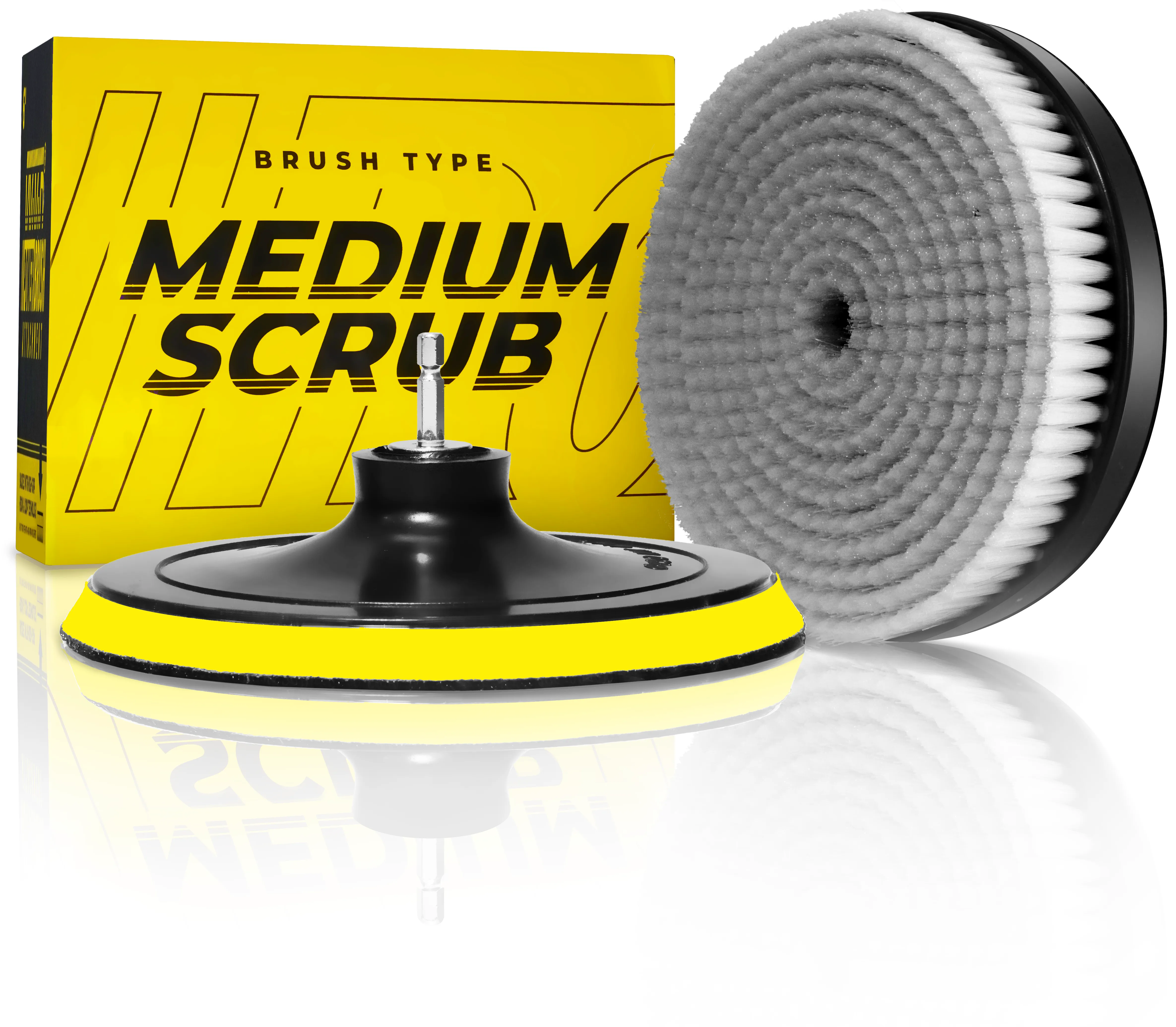 VViViD Drill Back Plate   Power Brush Attachment 6" (MCF)