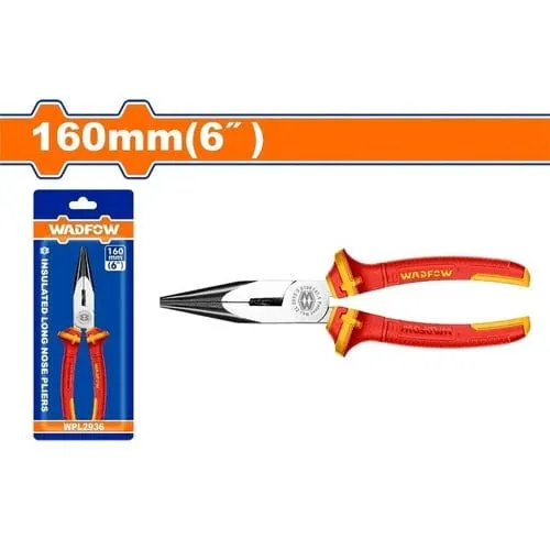 Wadfow 6" Insulated Long Nose Plier - WPL2936