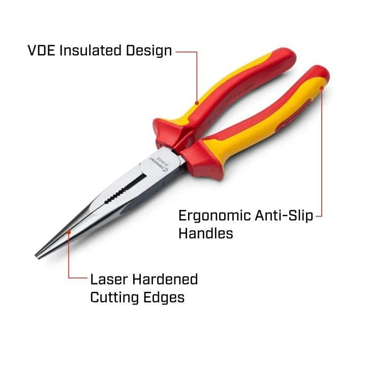 Wadfow 6" Insulated Long Nose Plier - WPL2936